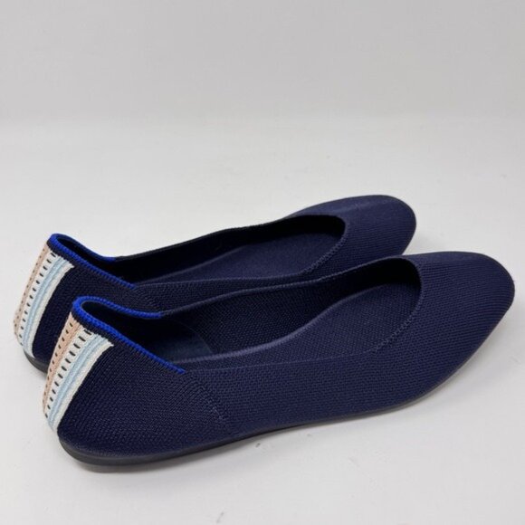 Rothy’s The Square Flats – Women’s Size 9 – Navy Blue - Picture 1 of 12